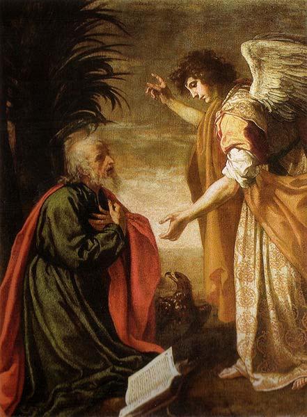 Jacopo Vignali San Giovanni evangelista a Patmos oil painting picture